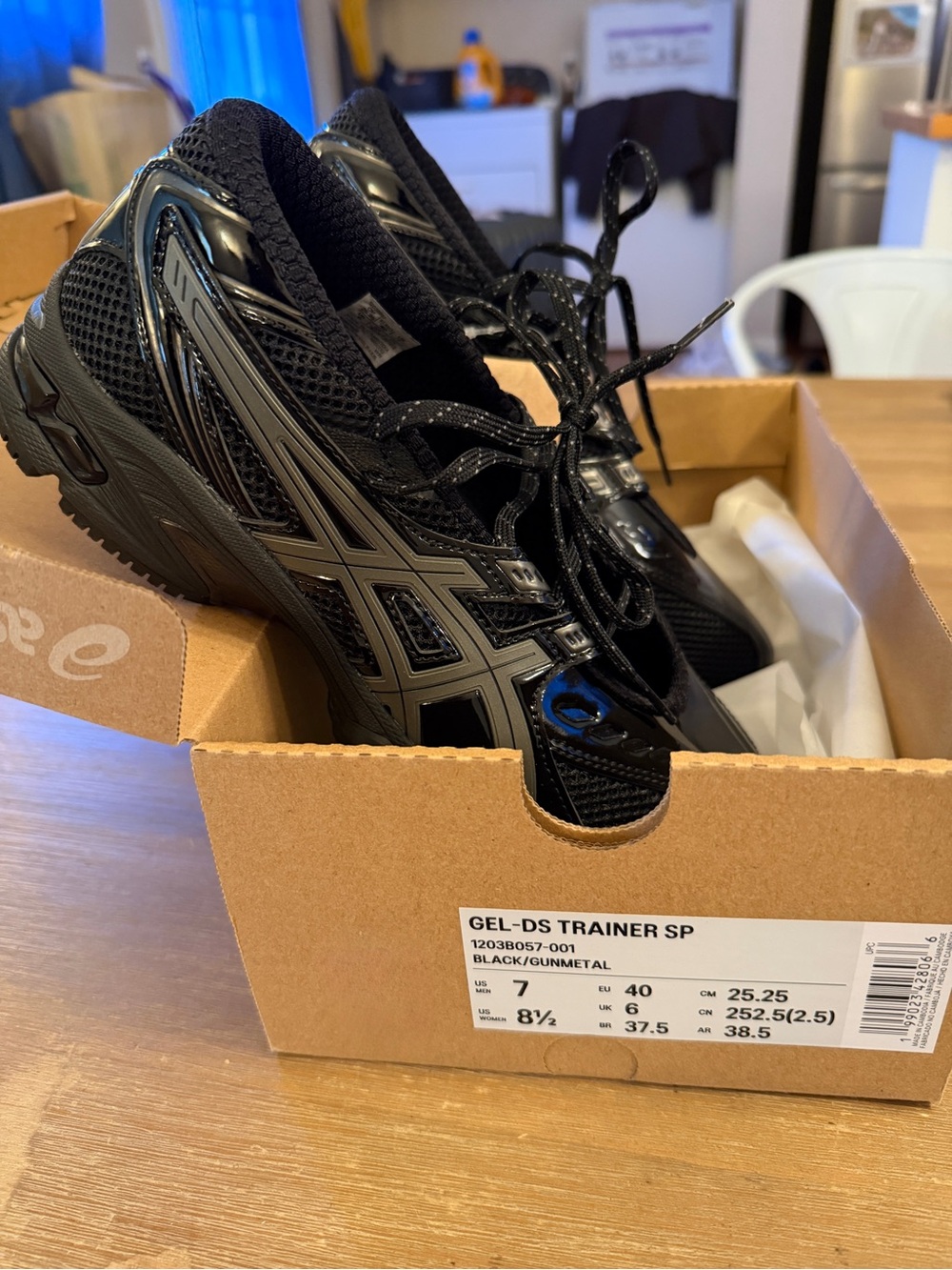 ASICS Gel-DS Trainer SP Unisex Ballet Sneaker Black Gunmetal